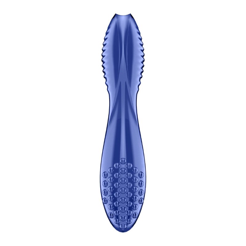 Двосторонній скляний дилдо Satisfyer Dazzling Crystal 2 Blue