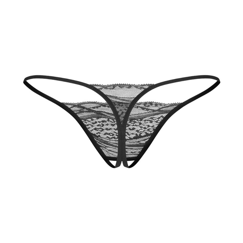 Набір трусиків з доступом Obsessive Bianca 2-pack crotchless thong S/M