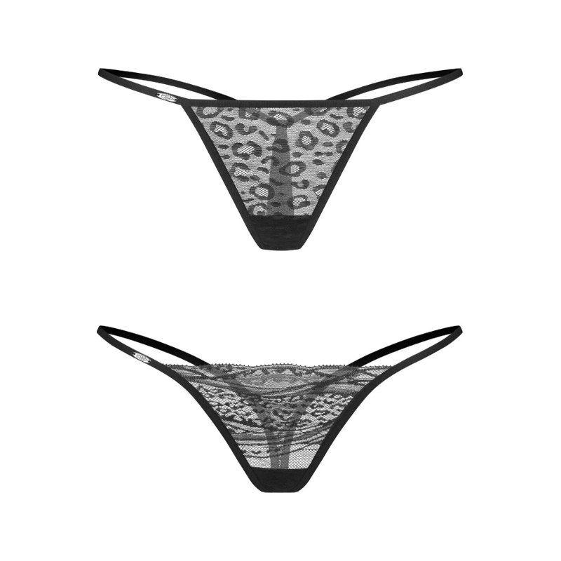 Набір трусиків Obsessive Clara 2-pack thong S/M