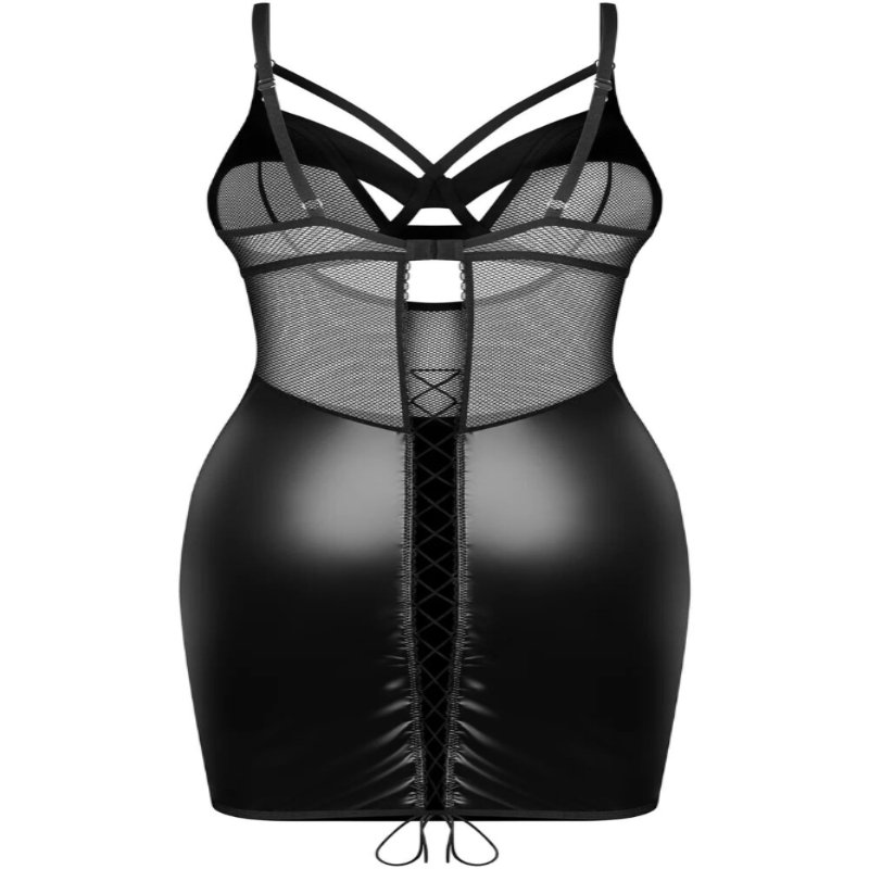 Сорочка Obsessive Dominna chemise & thong S/M