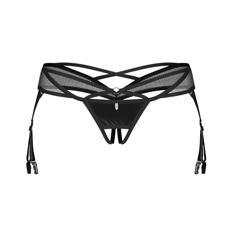 Трусики Obsessive Dominna crotchless thong 2XL/3XL