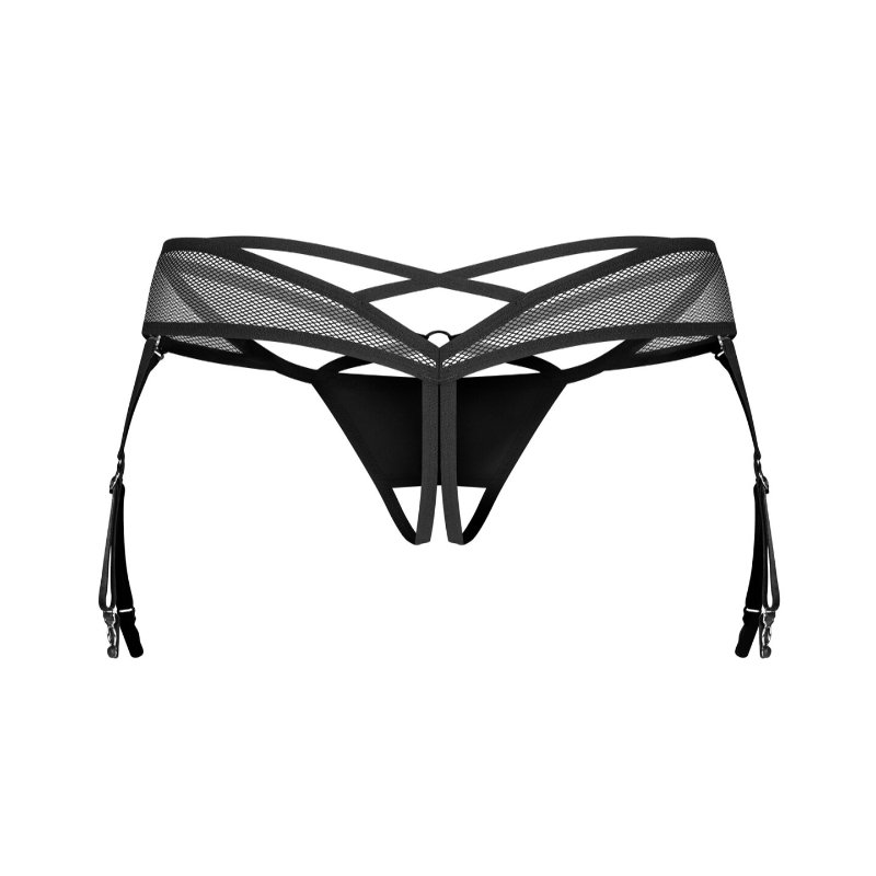 Трусики Obsessive Dominna crotchless thong 2XL/3XL
