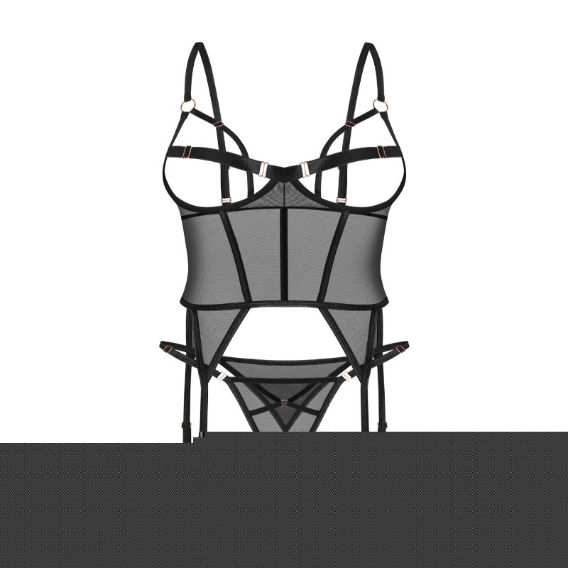 Корсет Obsessive Euridia corset & tanga XS/S
