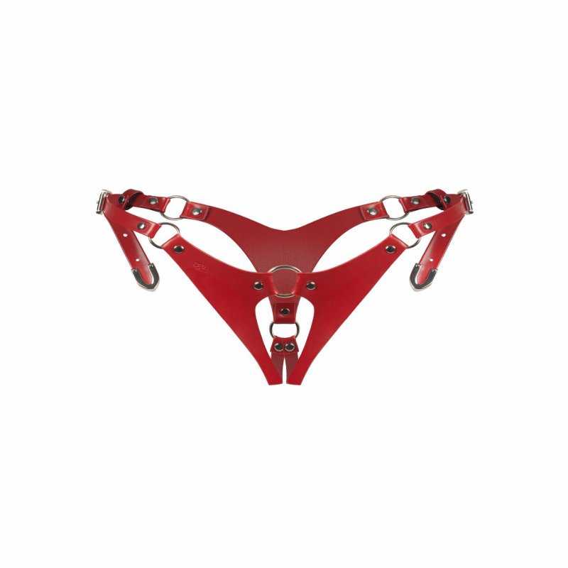Трусики Obsessive Inferro crotchless thong S/M/L