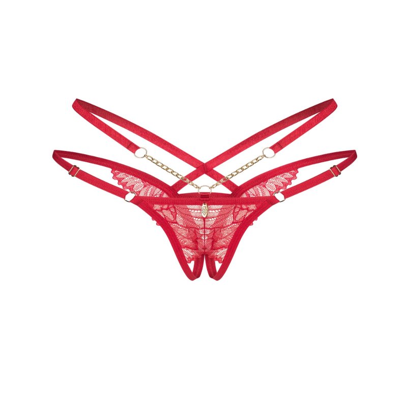 Трусики Obsessive Matildea crotchless thong L/XL
