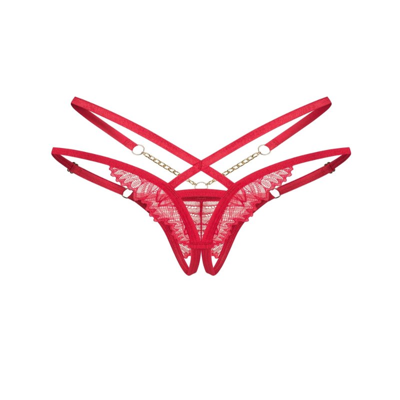 Трусики Obsessive Matildea crotchless thong 2XL/3XL