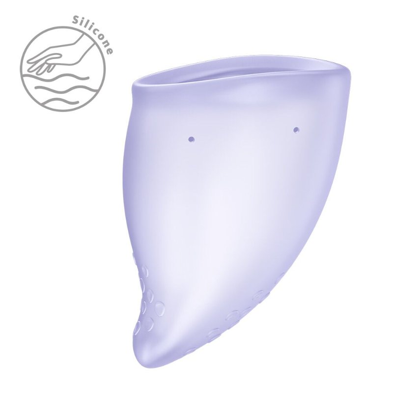Менструальна чаша Fun Factory FUN CUP SIZE B Purple, багаторазова, діаметр 4,3 см, об’єм 30 мл