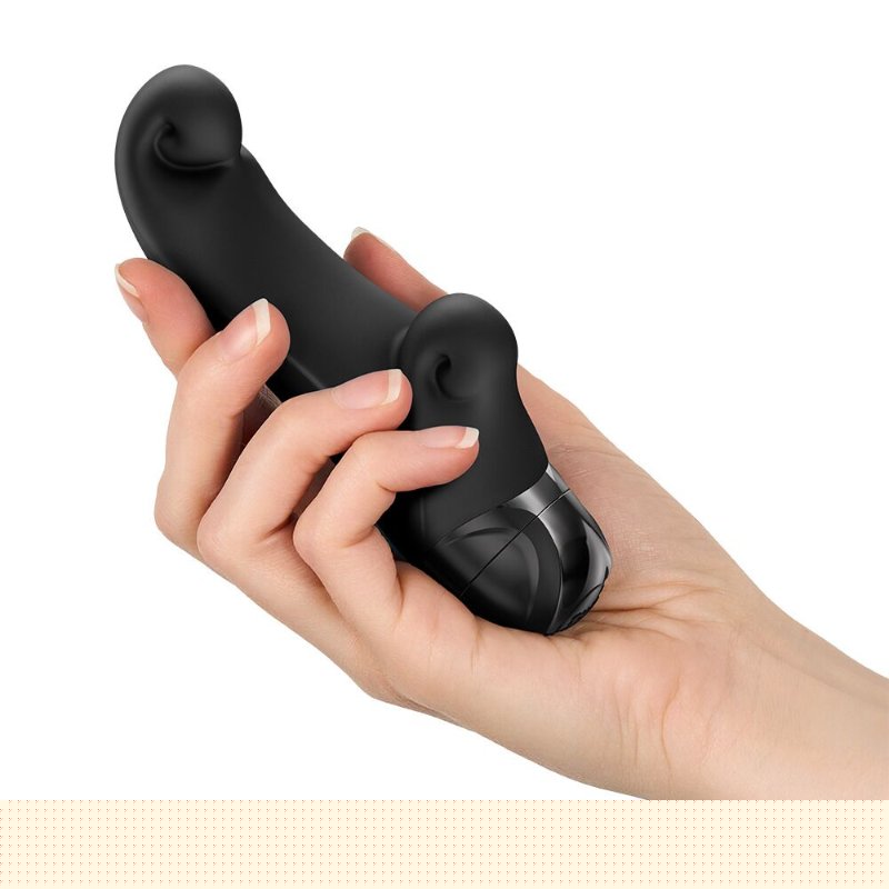 Вібратор-кролик Fun Factory OCEAN Black, для клітора та точки G, 6 режимів, на батарейках