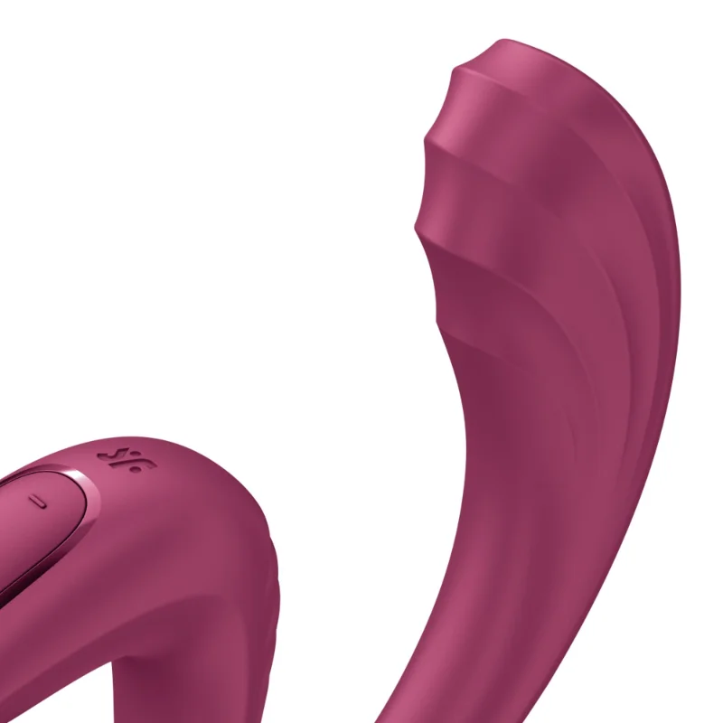 Вагінально-кліторальний вібратор Satisfyer G for Goddess 3 Wine Red, 2 мотори