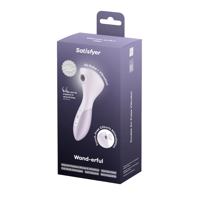 Вібромасажер Satisfyer Wand-erful з вакуумною кліторальною стимуляцією