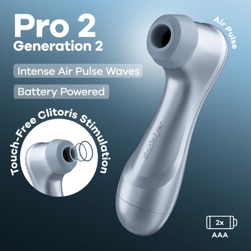 Вакуумний кліторальний стимулятор Satisfyer Pro 2 Generation 2 Battery Series Light Blue