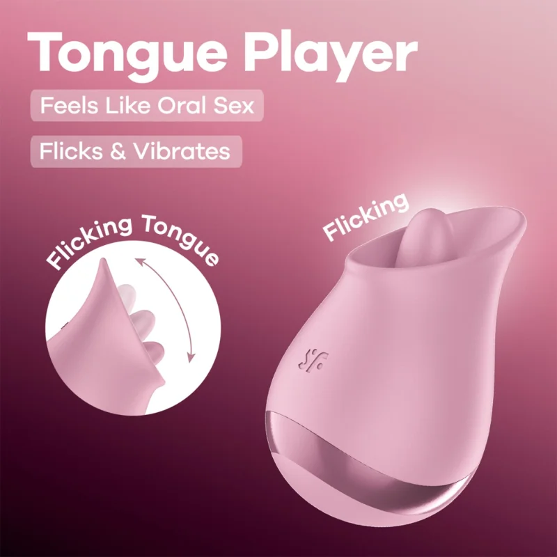 Вібростимулятор для клітора Satisfyer Tongue Player з язичком