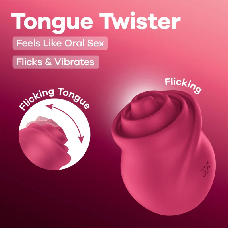 Вібростимулятор для клітора Satisfyer Tongue Twister з імітацією язичка
