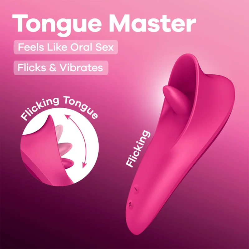 Вібростимулятор для клітора Satisfyer Tongue Master з язичком