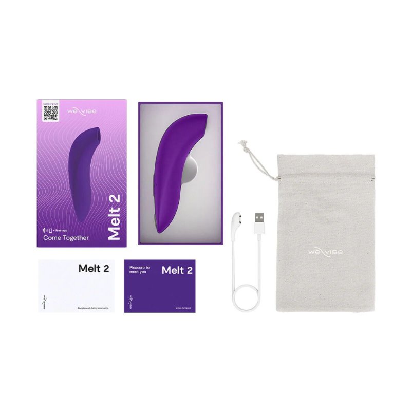 Вакуумний смарт-стимулятор для пар We-Vibe Melt 2 Purple