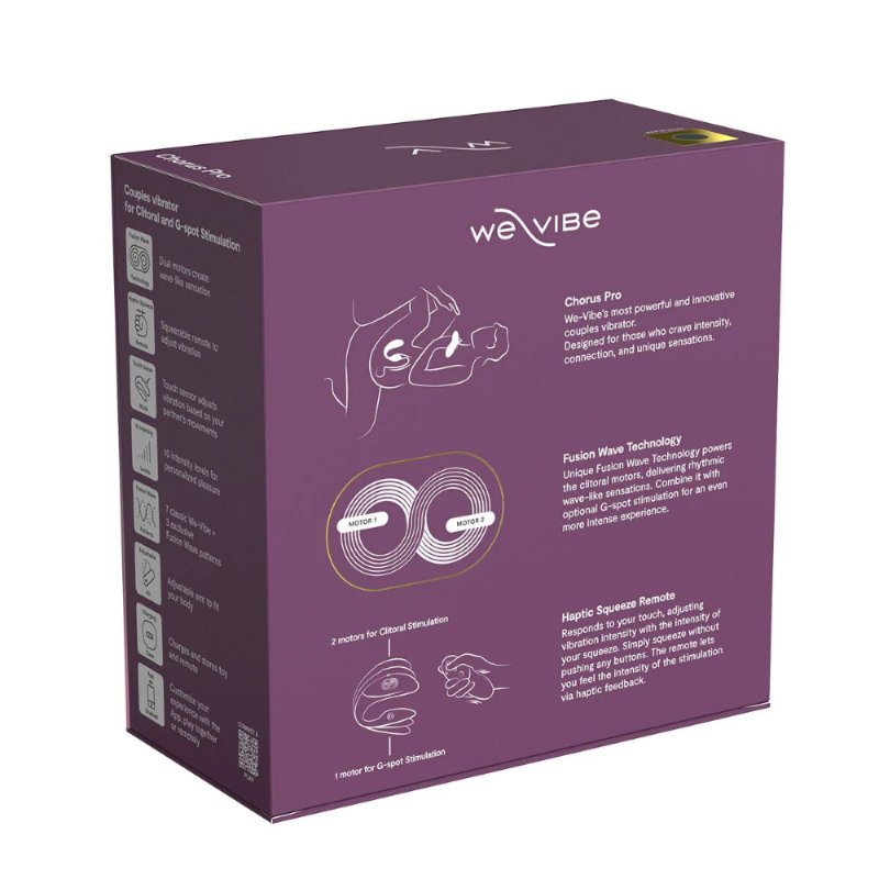 Смарт-вібратор для пар We-Vibe Chorus Pro Satin Black