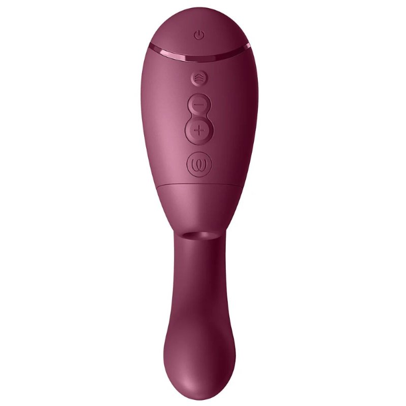 Подвійний вакуумний кліторальний стимулятор з вібрацією Womanizer Next Duo - Dusky Pink