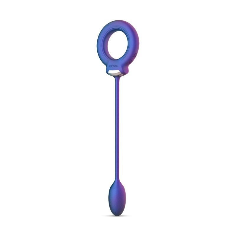 Ерекційне віброкільце з віброяйцем Hueman - Eclipse Anal Vibrator