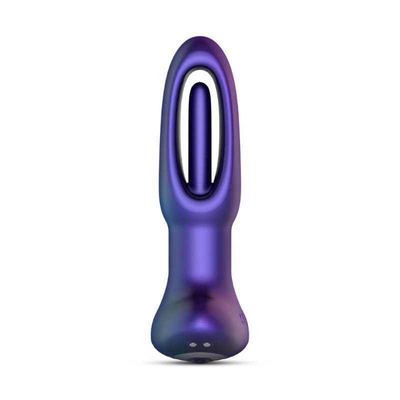 Анальна пробка з віброязичком Hueman - Voyager Butt Plug With Tapping