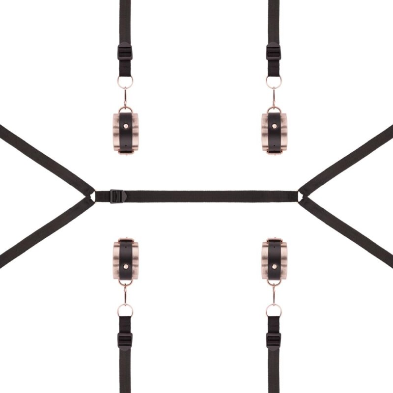 Фіксатор рук і ніг для ліжка Rosy Gold - Under-Mattress Restraint Set