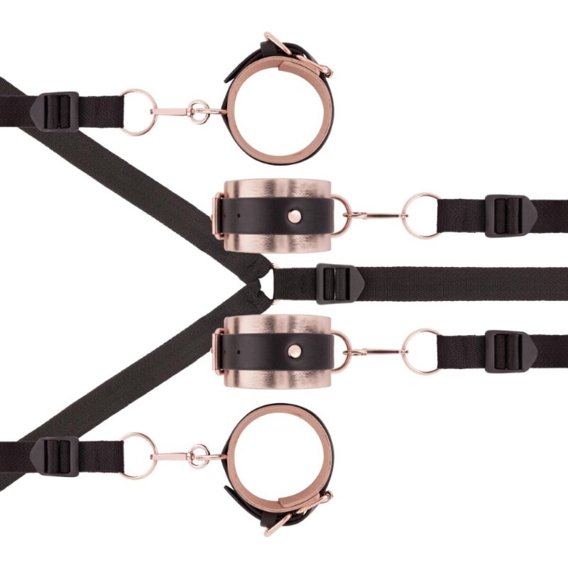 Фіксатор рук і ніг для ліжка Rosy Gold - Under-Mattress Restraint Set