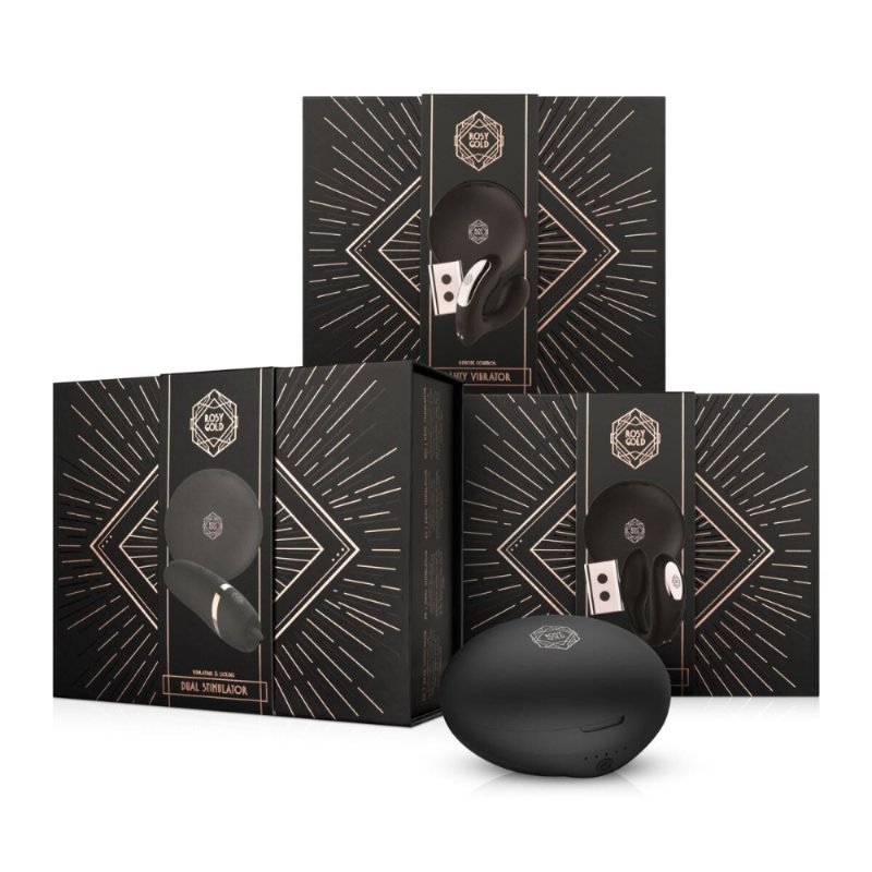 Мінівібратор з язичком Rosy Gold - Vibrating & Licking Dual Stimulator