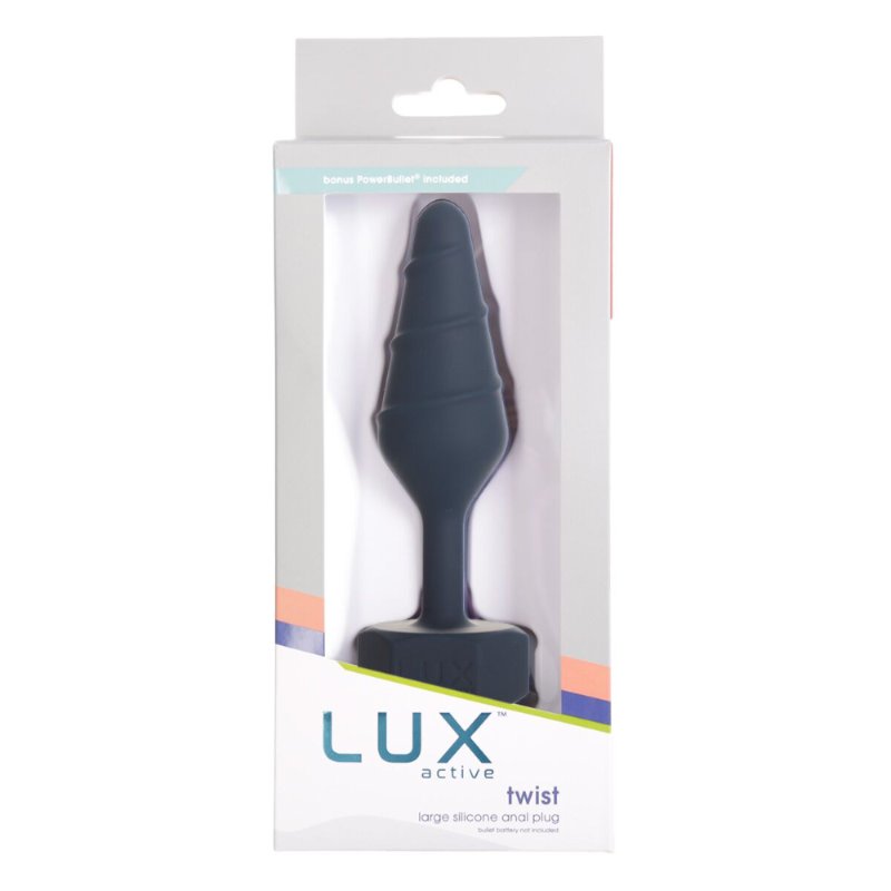 Анальна пробка Lux Active Twist Plug Large Blue