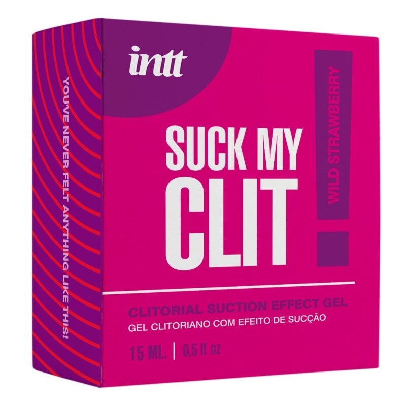 Смоктайзер для клітора Intt Suck My Clit Wild Strawberry (15 мл), полуниця, гель з ефектом посмоктування
