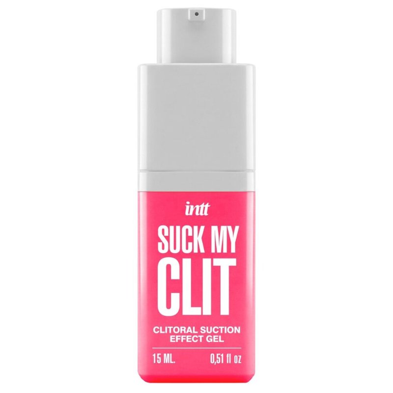 Смоктайзер для клітора Intt Suck My Clit Wild Strawberry (15 мл), полуниця, гель з ефектом посмоктування