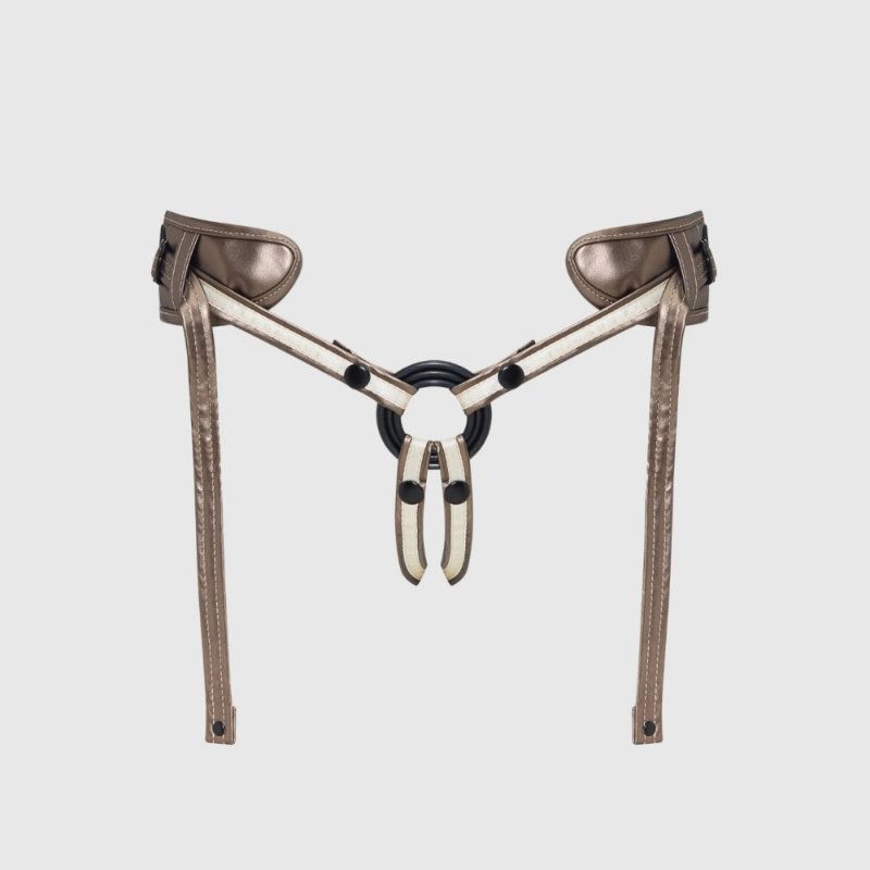 Трусики для страпону Strap-On-Me Leatherette Harness DESIROUS - NEW DESIGN