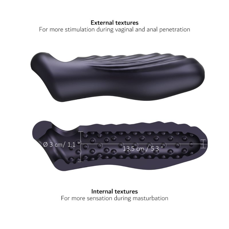 Насадка на член Manwan RYZER MAX - Black Plum