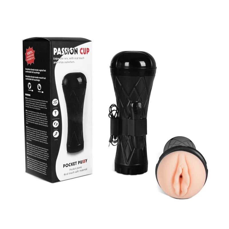 Мастурбатор з вібрацією Passion Cup - Vagina