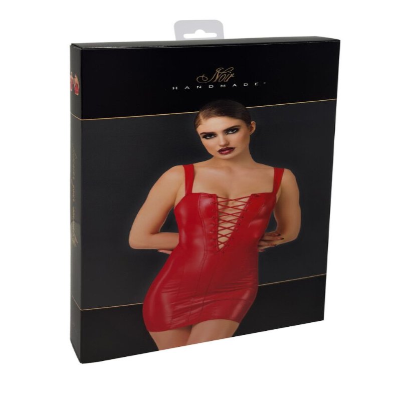 Сукня Noir Handmade F364 Bombshell Lace-Up Mini Dress Red XL