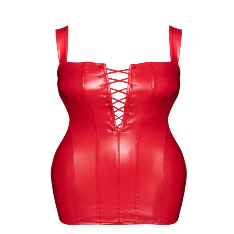 Сукня Noir Handmade F364 Bombshell Lace-Up Mini Dress Red XL