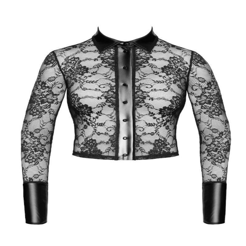 Блуза Noir Handmade F377 Noirelle Lace Button-up Shirt XS