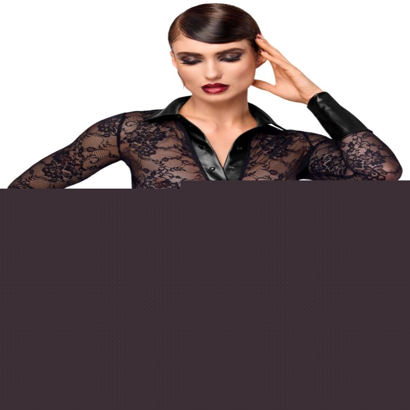 Блуза Noir Handmade F377 Noirelle Lace Button-up Shirt S