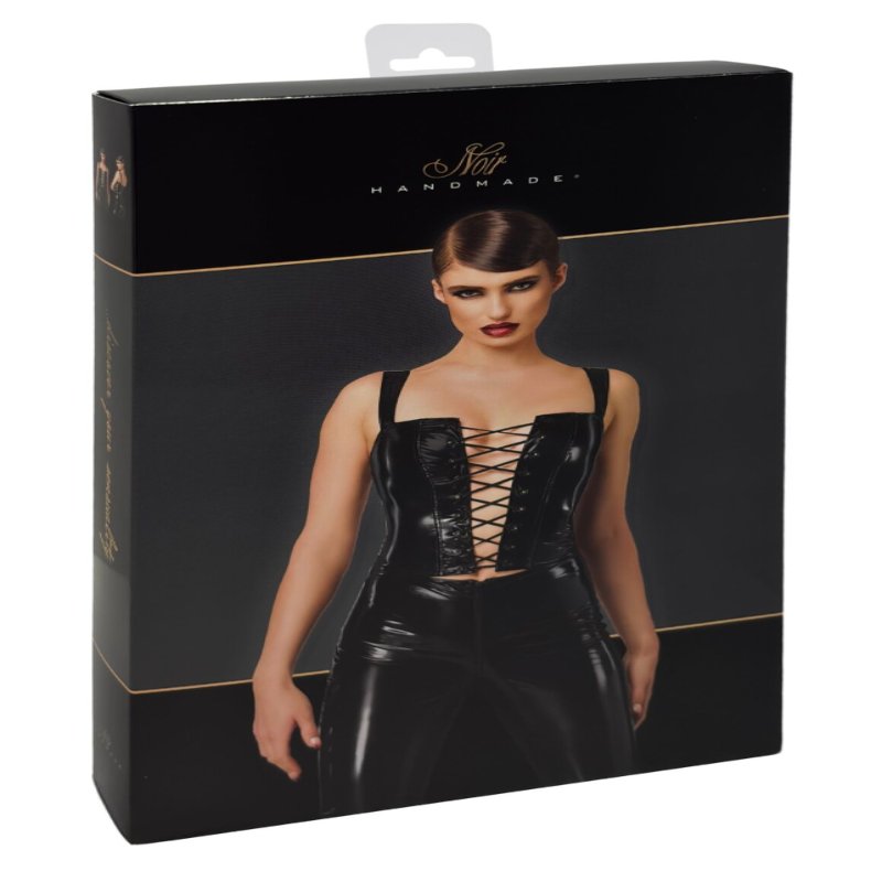 Корсет Noir Handmade F379 Dominae Frontbind PVC Corset Top M
