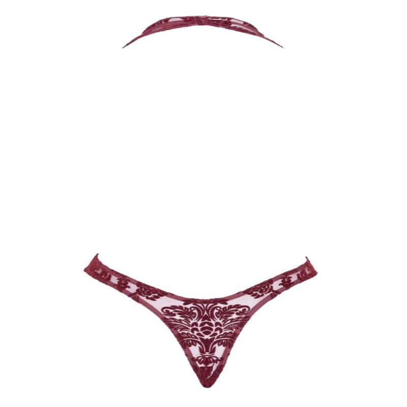 Боді Noir Handmade F386 Kink Royal cascade bodysuit L