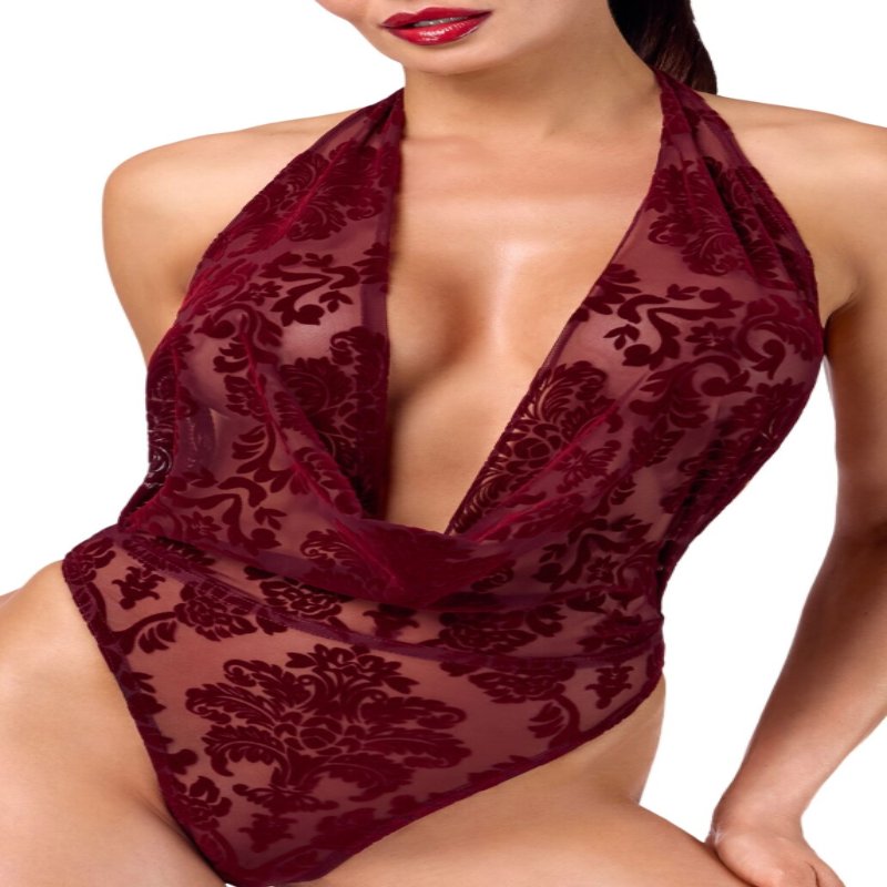 Боді Noir Handmade F386 Kink Royal cascade bodysuit XL