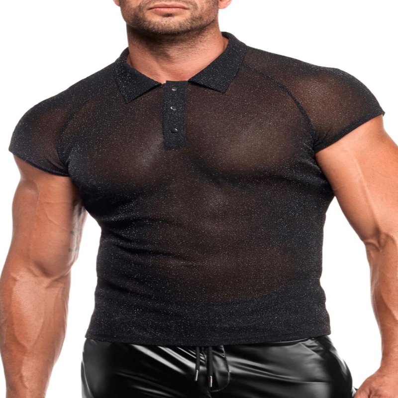 Чоловіче поло Noir Handmade H082 Onyx veil polo XXL