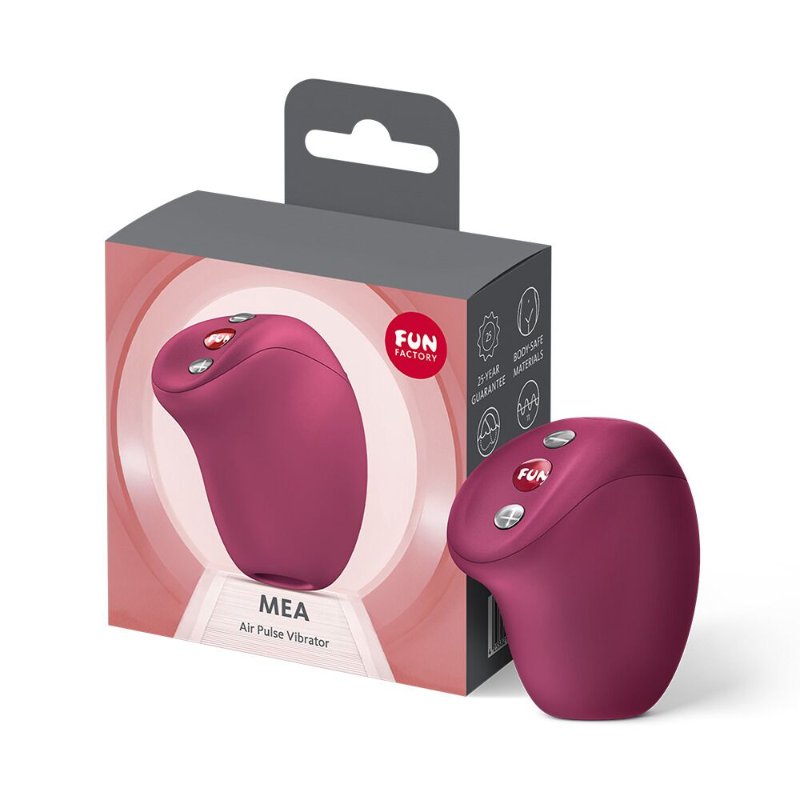 Вакуумний стимулятор Fun Factory MEA Wine Red, унікальні режими, функція посторгазм