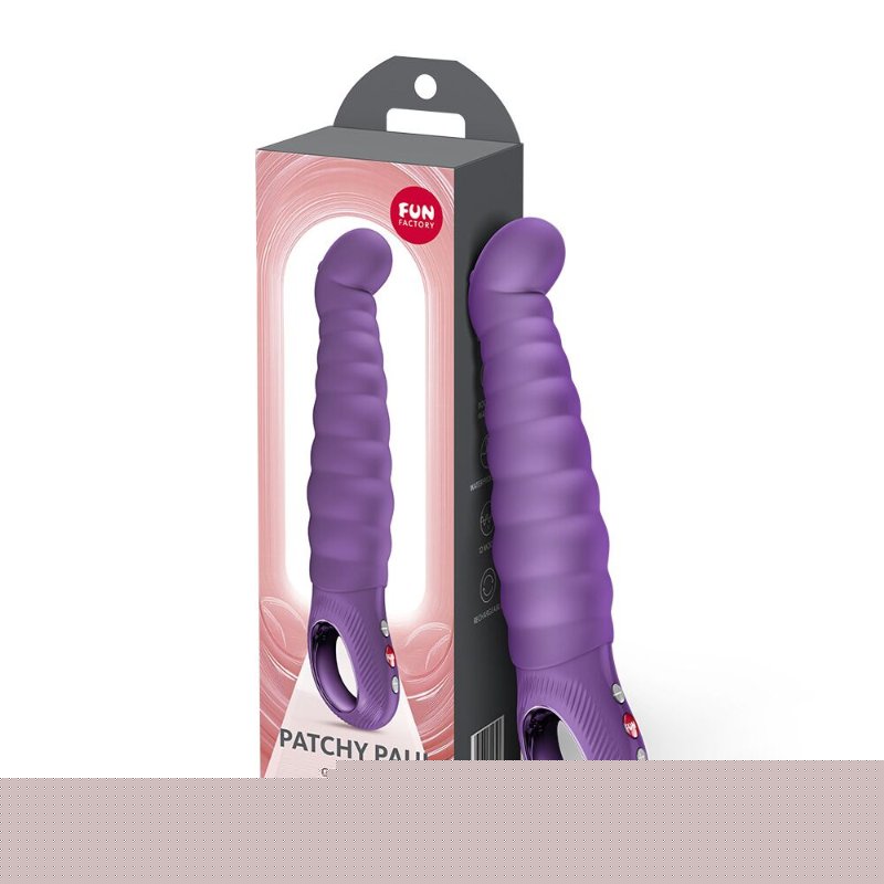 Вібратор точки G Fun Factory PATCHY PAUL Dark Violet, гнучкий, 12 режимів
