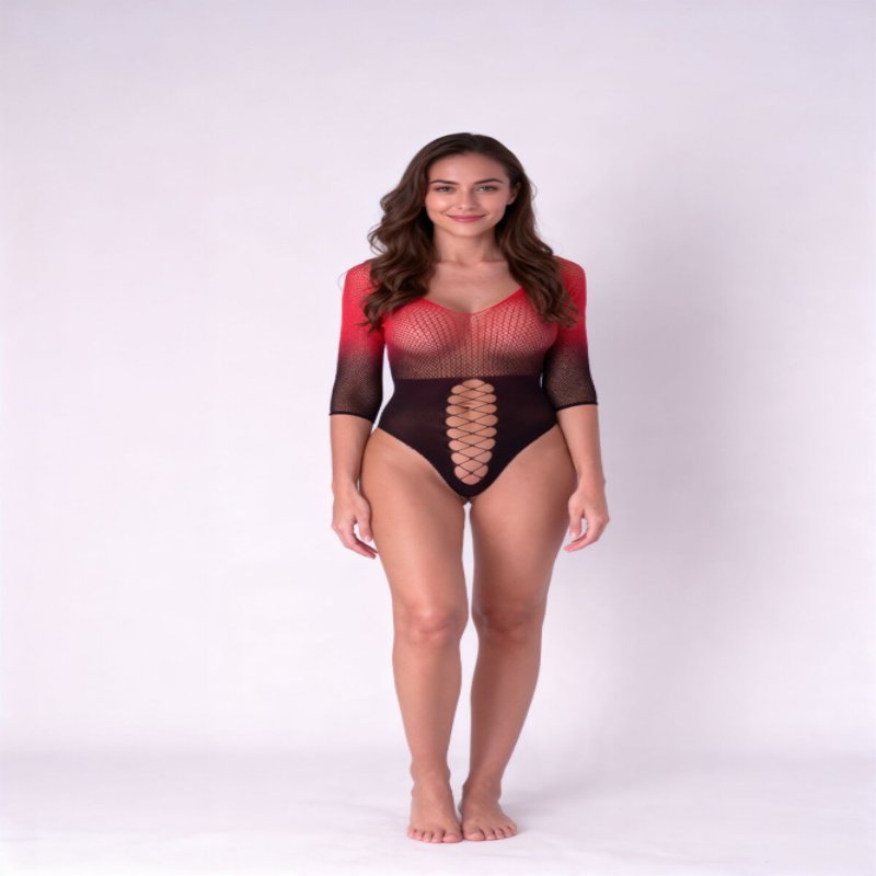 Бодістокінг Passion BS118 black/red
