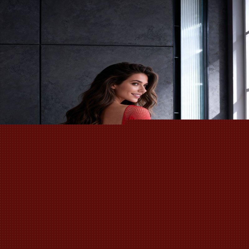 Бодістокінг Passion BS118 black/red