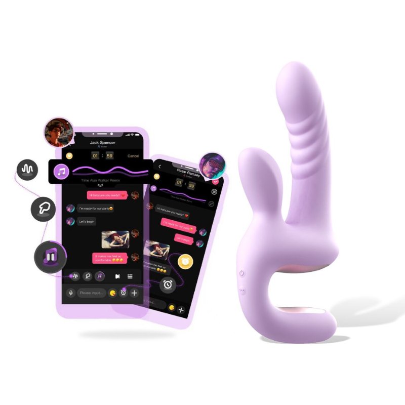 Смарт-пульсатор Magic Motion Magic Duet Purple, подвійний, 10 режимів пульсації, 10 режимів вібрації