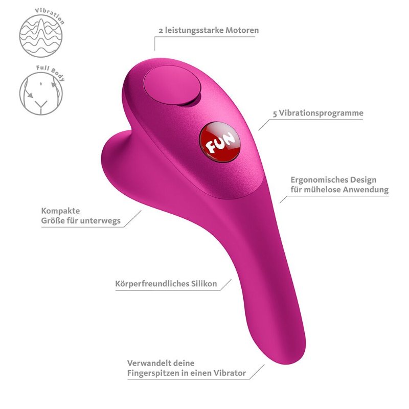 Вібратор на палець Fun Factory Be One Magenta