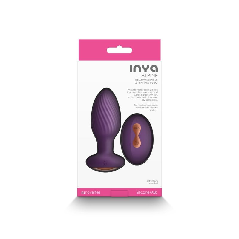 Анальна пробка з вібрацією NS Novelties INYA - Alpine - Purple