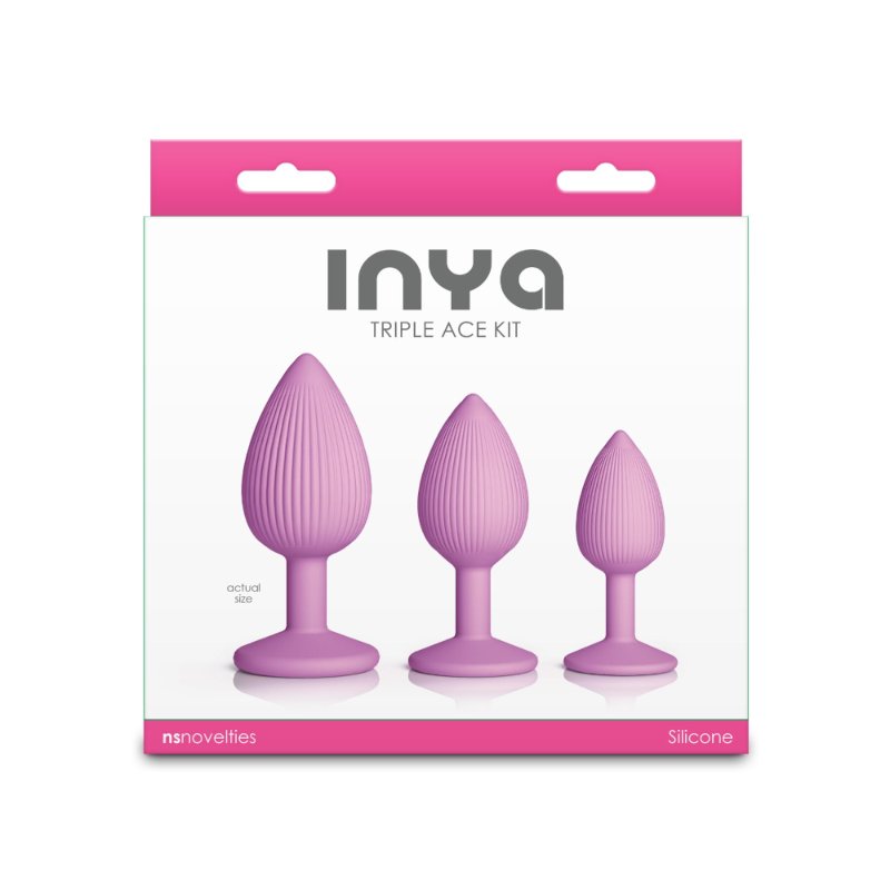 Набір анальних пробок NS Novelties INYA - Triple Ace Kit - Blush