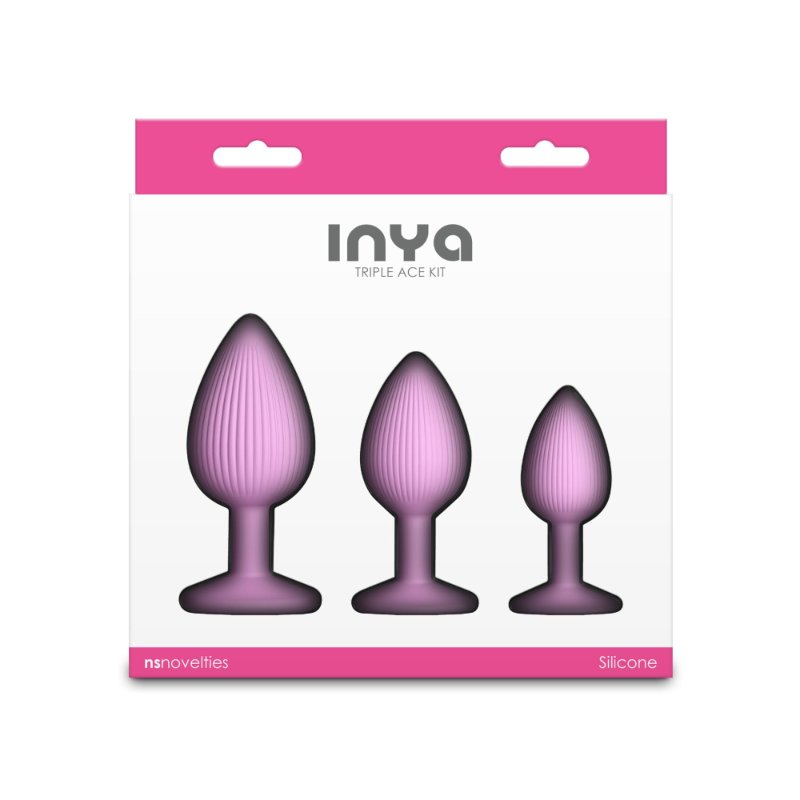 Набір анальних пробок NS Novelties INYA - Triple Ace Kit - Blush
