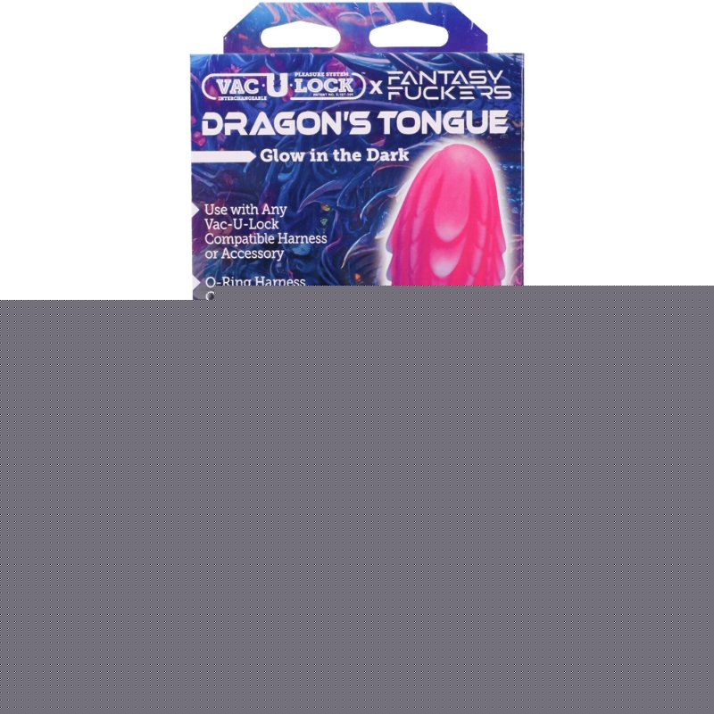 Фентезійний фалоімітатор Doc Johnson Vac-U-Lock x Fantasy Fuckers Dragon's Tongue